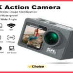 2024 NEW Action Camera 5K 4K 60FPS WiFi Anti-shake Dual Screen 170° Wide Angle 30m Waterproof Sport Camera with Remote Control