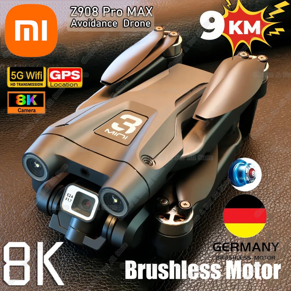 Xiaomi Z908 Pro MAX Drone 8K Dual HD Aerial Photography FPV Professional Brushless Motor 5G GPS Obstacle Avoidance Quadrotor