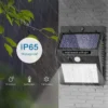 LED Solar Motion Sensor Light, Waterproof Outdoor Garden Wall Lamp, 30/100 LEDs