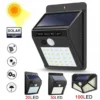 LED Solar Motion Sensor Light, Waterproof Outdoor Garden Wall Lamp, 30/100 LEDs