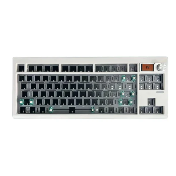 GMK87 Mechanical Keyboard Kit with RGB, Display, Gasket, Hot-Swap for VIA