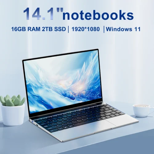 Best 14.1" Ultra Slim Laptop, Intel N3700, 16GB RAM, 2TB SSD, Windows 11 Pro